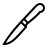 Paring knife in outline style