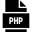 PHP Hypertext Preprocessor in fill style