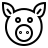 Pork in outline style