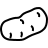 Potato in outline style