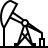 Pumpjack in outline style