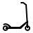 Push scooter in outline style