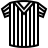 Referee shirt in outline style