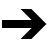 Right arrow (thick) in fill style