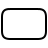 Rounded rectangle in outline style