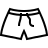 Running shorts in outline style