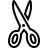 Scissor in outline style