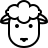 Sheep in outline style