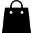 Shopping bag in fill style