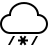 Sleet in outline style