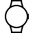 Smart watch in outline style