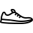 Sneakers in outline style