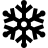 Snowflake in fill style