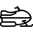 Snowmobile in outline style