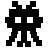 Space invader in fill style