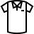 Sports shirt in outline style