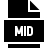 Standard MIDI file in fill style