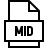 Standard MIDI file in outline style