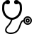 Stethoscope in fill style
