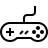 Super Nintendo gamepad in outline style