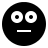 Surprised face in fill style