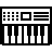 Synthesizer in outline style