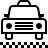 Taxi in outline style