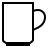 Tea mug in outline style