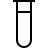 Test tube in outline style