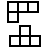 Tetris bricks in outline style