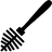Toilet brush in fill style