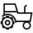 Tractor in outline style