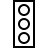 Traffic light in outline style