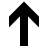 Up arrow (thick) in fill style