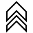 Up double chevron (hollow) in outline style