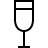 White wine in outline style