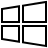 Windows in outline style