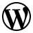 WordPress in fill style