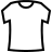 Workout t-shirt in outline style