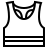 Workout top in outline style