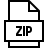 ZIP compression format in outline style